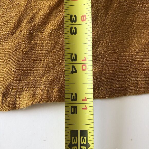 Est. 1946 Women’s V Neck Cold Shoulder Long Sleeve Mustard Mini Dress Size Small - Picture 7 of 13